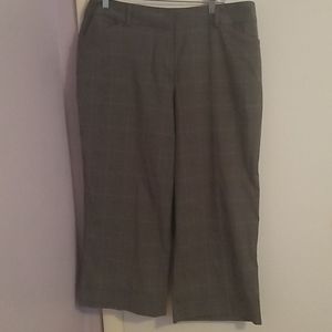 Dress Barn Gray/Blue Capri Cuffed Pants Size 18W